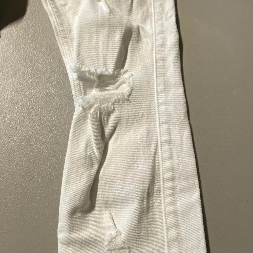 Hollister Low-Rise Super Skinny White Jeans Size 7R W28 L30 Vintage Stretch EUC